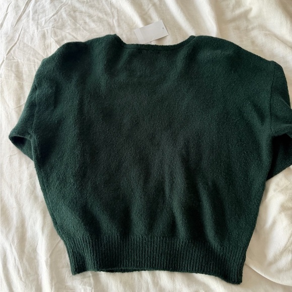 Madewell V-Neck Women's Sweater - dark green - NWT Size XS - Picture 3 of 4